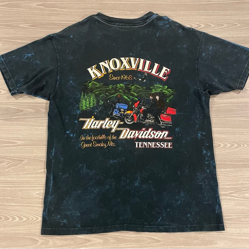 Vintage 1989 Harley Davidson Knoxville, TN Tie Dye T-Shirt Men’s Size Large